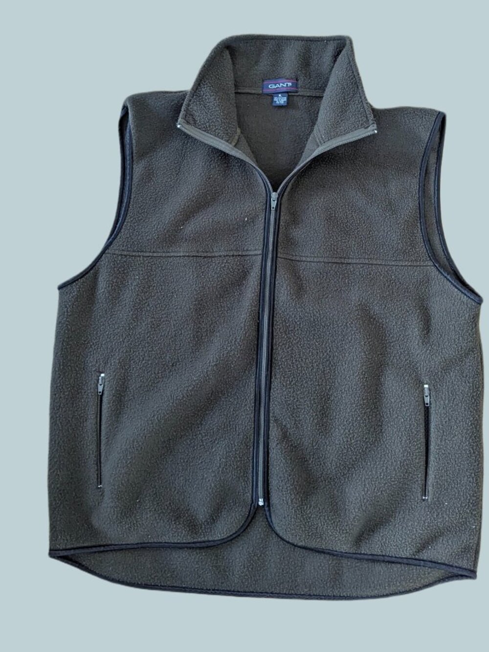 Gant Dark Green Fleece Men's Vest - Zip Up - Size XL